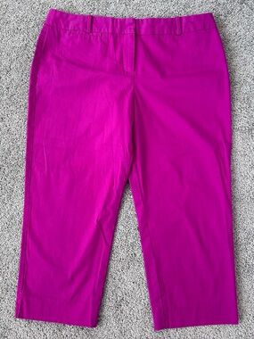Talbots Fuchsia Cropped Pants, Capris, Women’s, Size 14P